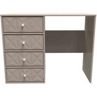 Welcome Furniture Ready Assembled Pixel 4 Drawer Vanity In Mushroom, Brown