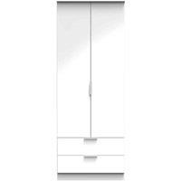 Welcome Furniture Ready Assembled Plymouth 2 Door 2 Drawer Wardrobe In White, White