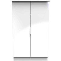 Welcome Furniture Ready Assembled Plymouth 2 Door Midi Robe In White, White
