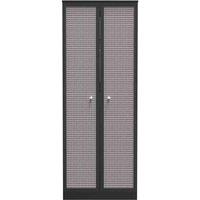 Welcome Furniture Ready Assembled Rattan 2 Door Wardrobe In Smooth Black, Black