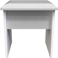Welcome Furniture Ready Assembled Sherwood Stool In Porcelain Matt, White