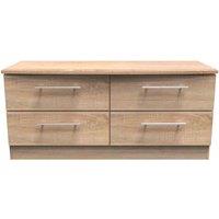 Welcome Furniture Ready Assembled Sherwood 4 Drawer Bed Box In Bardolino Oak, Brown