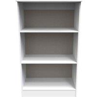 Welcome Furniture Ready Assembled Sherwood Bookcase In Porcelain Matt, White