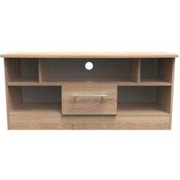 Welcome Furniture Ready Assembled Sherwood 1 Drawer Tv & Media Unit In Bardolino Oak, Brown