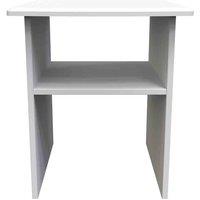 Welcome Furniture Ready Assembled Sherwood Lamp Table In Grey Matt, Grey