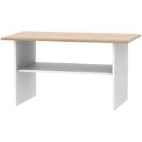 Welcome Furniture Ready Assembled Victoria Coffee Table In White Ash & Oak, White