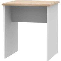 Welcome Furniture Ready Assembled Victoria Lamp Table In Grey Matt & Oak, Grey