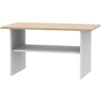 Welcome Furniture Ready Assembled Victoria Coffee Table In Grey Matt & Oak, Grey