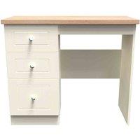 Welcome Furniture Ready Assembled Vienna Vanity In Cream Ash & Oak, Cream