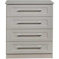 Welcome Furniture Ready Assembled York 4 Drawer Chest In Kashmir Ash, Brown