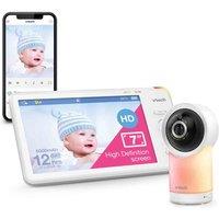 Vtech RM7766HD 7 Inch Smart Video Pan/Tilt Baby Monitor, White