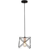 Lighting Collection 1 Light Frame Black Copper, Black