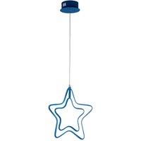 Lighting Collection Star Double LED Pendant, Blue