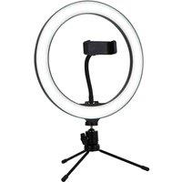 Lighting Collection LED Selfie Tripod Lamp, Black