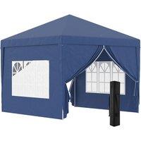 Outsunny 3 x 3 Meters Pop Up Water Resistant Gazebo - Blue, Blue