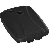 Outsunny 7kg Square Parasol Base for Cantilever Banana Parasol Up to 75kg, Black, Black