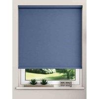 New Edge Blinds Thermal Blackout Roller Blinds 120cm Navy, Blue