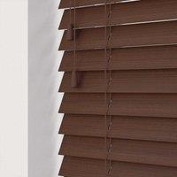 New Edge Blinds Fine Grain Blinds With Strings 230cm Chocolate, Brown