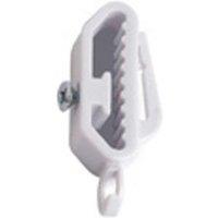 New Edge Blinds Curtain Track End Stops End Stops Pair, White