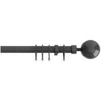New Edge Blinds Finesse Extendable Curtain Pole Gun Metal Finesse Extendable Curtain Pole 22-25mm 120cm, Grey