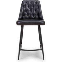 Furniture Link Bradley Counter Chair - Black Set Of 2, Black