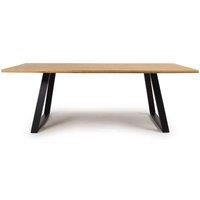 Furniture Link Madrid Dining Table 2200mm, Brown