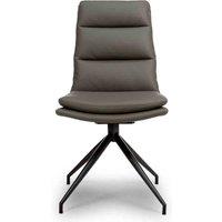 FURNITURE LINK Nobo Swivel Chair - Truffle (sold in 2's), Grey