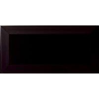 Johnson Tiles Bevel Brick - Gloss Black, Black