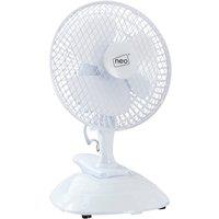 Neo Mini Clip Base Mount Desk Fan White, White