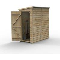 Forest Garden Beckwood 6x3 Pent Shed - No Window, Brown
