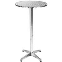Tectake Bar Table Made Of Aluminium 60cm - Small, Grey
