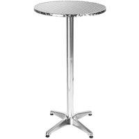 Tectake Bar Table Made Of Aluminium 60cm - Tall, Grey