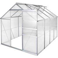 Tectake Greenhouse In Aluminium & Polycarbonate, White