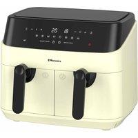 Emtronics EMAFDD9LCR Double Basket Air Fryer 9 Litre - Cream, Cream