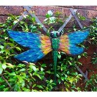 St Helens Metal Dragonfly Garden Wall Ornament, Multi