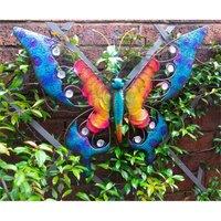 St Helens Metal Butterfly Garden Wall Ornament, Multi
