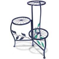 Best4 3 Tier Metal Plant Stand, Indoor/Outdoor, Black