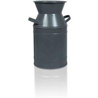 St Helens Vintage Metal Milk Churn Planter - Grey, Grey