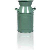St Helens Vintage Metal Milk Churn Planter, Green