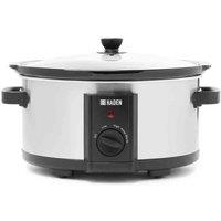 Haden 6.5L Slow Cooker 315W, Silver