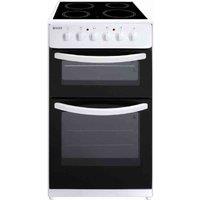 Haden HE50DOMW 50Cm Ceramic Double Oven In White, White