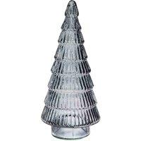 Ivyline Juniper Blue Glass Tree H41cm W18cm, Blue