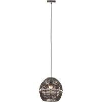 Interiors by PH Black Paper Rope Pendant Lamp, Black