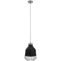 Interiors by PH Black Rattan Pendant Lamp, Black