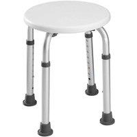 Tectake Bath Seat Adjustable Height, Round, White