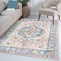 Green Decore Vernal Odessa Rug Teal/Orange/Beige?, 120 cm X 180 cm, Orange