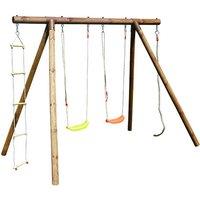 Soulet Ernest Wooden Garden Swing Set, Brown