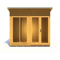 Shire Lela 8 ft x 4 ft Summerhouse, Brown