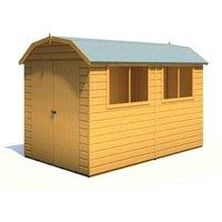 Shire Barn 10 ft x 6 ft Shed Workshop, Brown