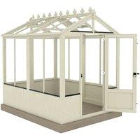 Shire 6 ft x 8 ft Holkham Greenhouse Painted Green, Green